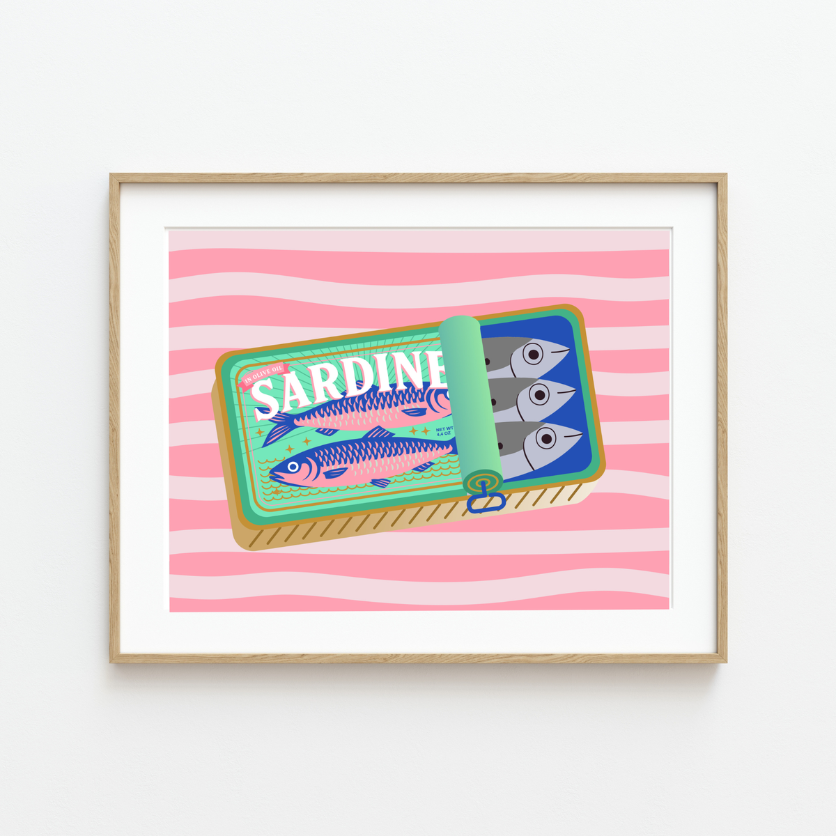 Sealed With a Fish | Mid Century Modern Paint by Numbers Kit