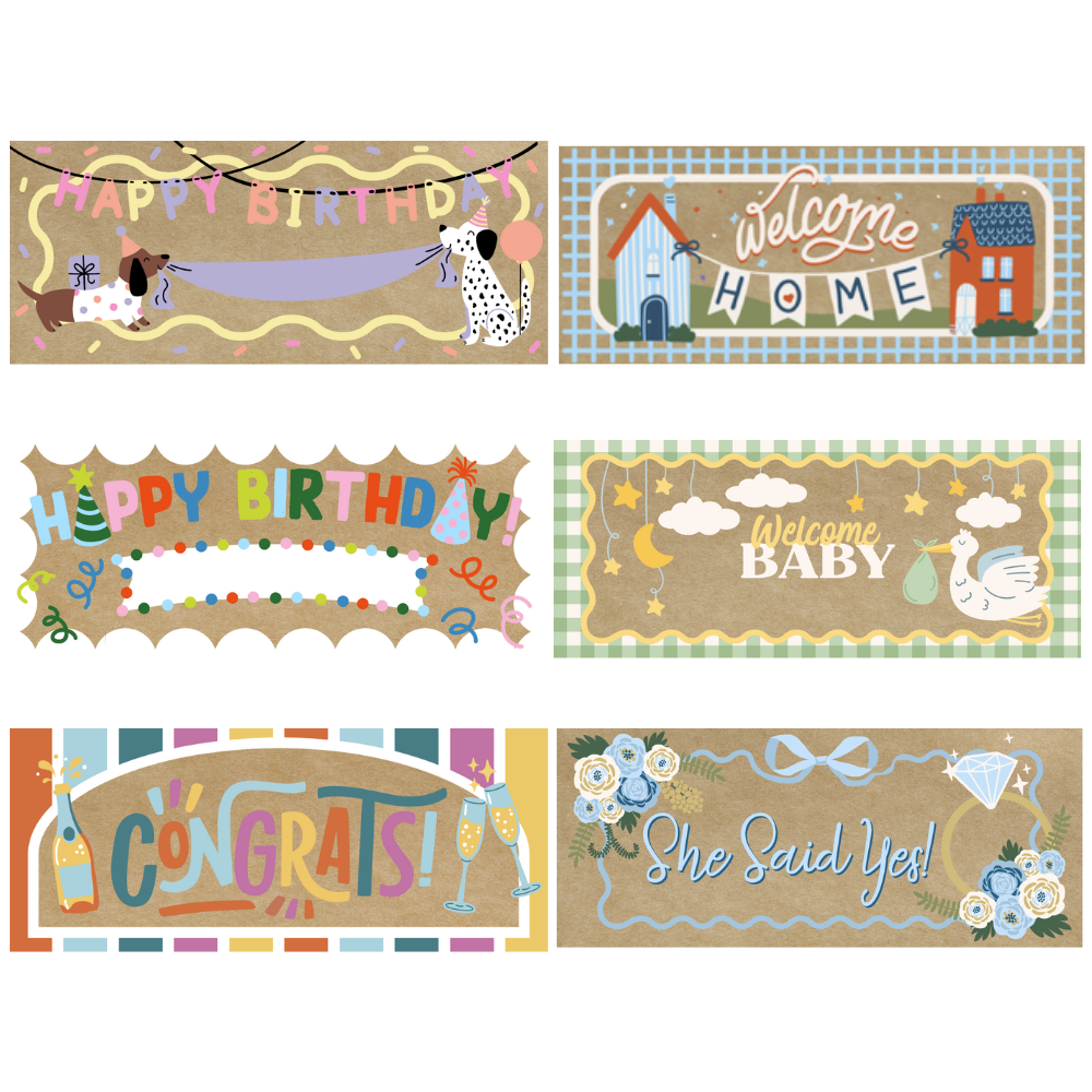 DIY Banner by Numbers – Pink Picasso Kits