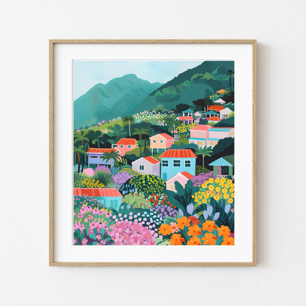 Bill、Rhythm in Four Squares、希少画集画、新品額付 Flower Market: Honolulu – Pink Picasso Kits