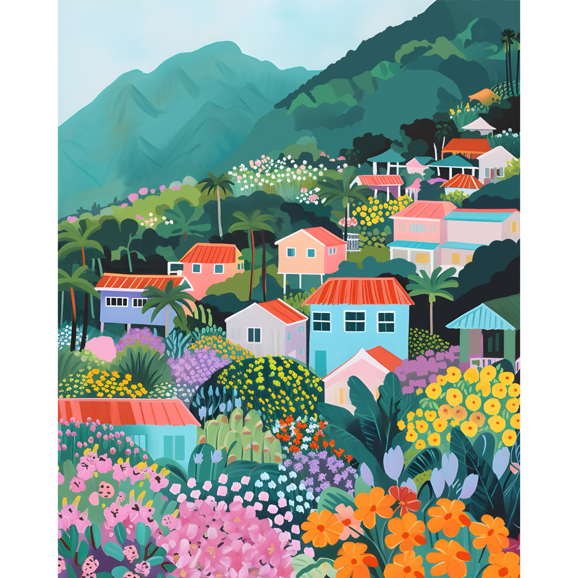 Flower Market: Honolulu – Pink Picasso Kits Flower Market: Honolulu – Pink Picasso Kits