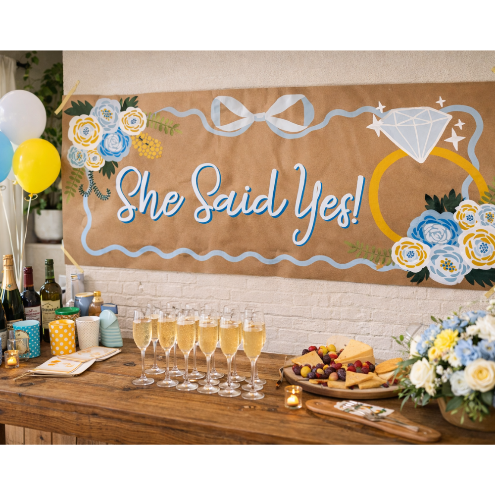 she said yes to the dress banner She Said Yes! Banner By Number