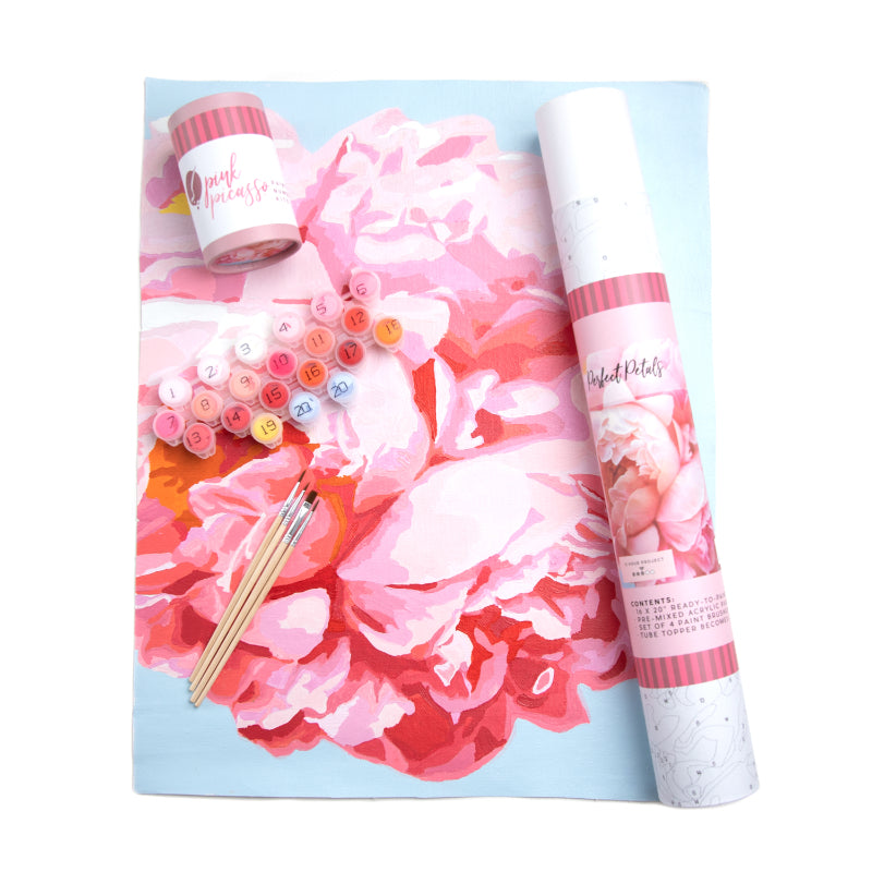 Pink Picasso Happily Hydrangea Paint by Numbers Kit