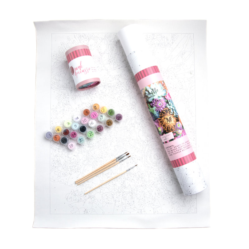 All About Austin Pink Picasso Paint by Numbers Kit