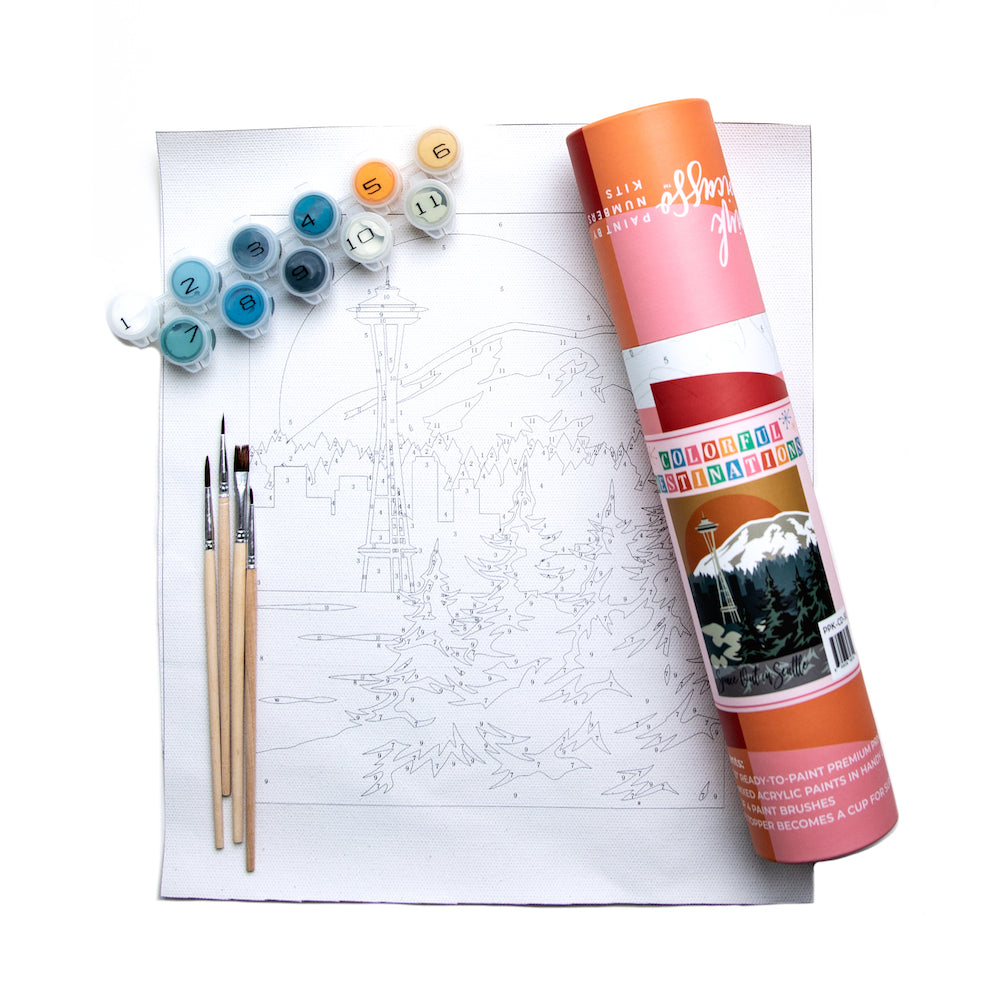 Destination Paint by Numbers Kits | West Coast Best Coast | Pink Picasso Kits